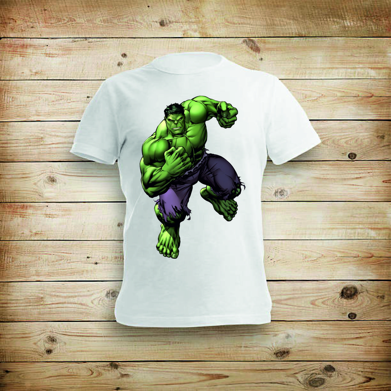 Футболка YOUstyle Hulk 0004 M White, фото 1