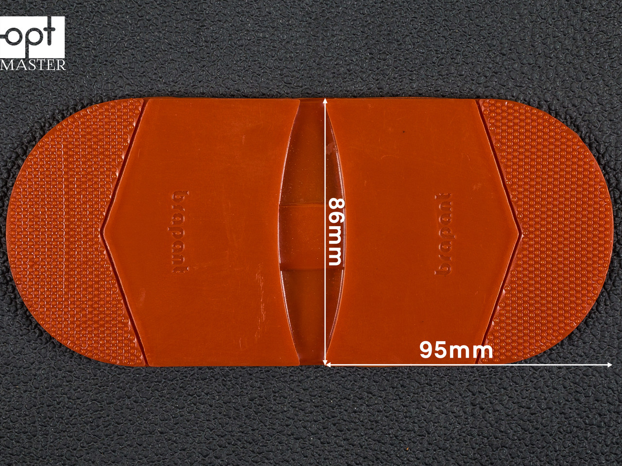 Набійка гумова чоловіча BRAPANT, т. 7.0 мм, р. середній, кол. червоний, фото 1