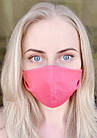Захисна маска на обличчя багаторазова тканинна Silenta Rose Pink, фото 4