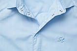 Сорочка для хлопчика, короткий рукав, блакитна, на кнопках, SmileTime Classic, фото 2