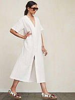 Плаття-сорочка з льону, колір в асортименті, розмір 40-72+