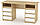 Стіл письмовий Декан-3 німфея альба Компанит (140х60х73.6 см). Доставка в точку видачі Rozetka БЕЗКОШТОВНА, фото 6