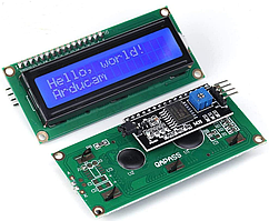 Індикатор РКІ  I2C 1602A-B з підсвіткою LCD1602