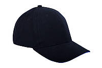 Кепка-сэндвич черная с синей полоской Headwear proffesional - 00611