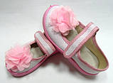Дитячі ошатні текстильні туфлі, балетки, мокасини,тапочки для дівчинки тм"Валді", розмір 24(15,0см), фото 4