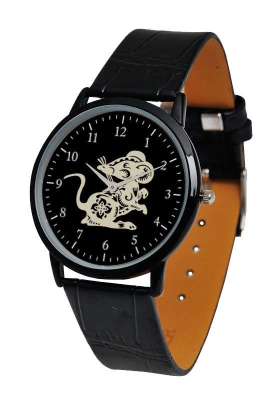 Годинник наручний кварцовий із цифрами, рік щурів, годинник із логотипом