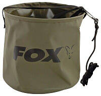 Мягкое ведро FOX Collapsible Large water bucket inc rope/clip