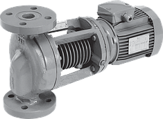 Насос із сухим ротором інлайн-конструкції з фланцевим з'єднання єднанням VeroLine-IPH-O , WILO (Німеччина)