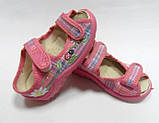 Ошатні текстильні туфлі, балетки, мокасини, капці для дівчинки Тм "Валді", розмір 23, фото 5