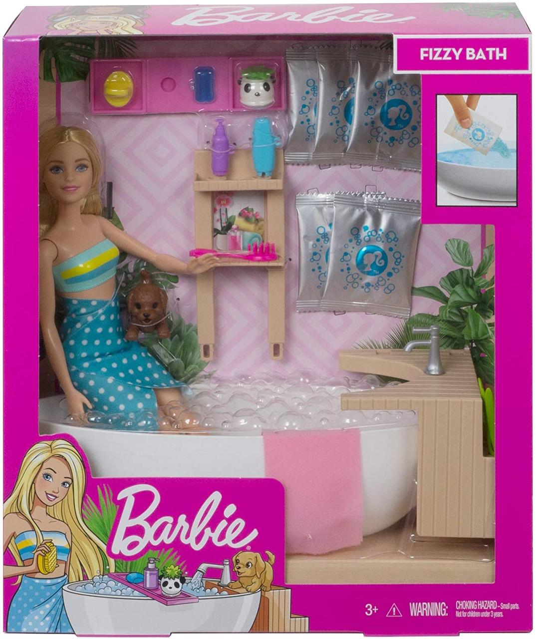 Барбі та ванна кімната Barbie Fizzy Bath, фото 1