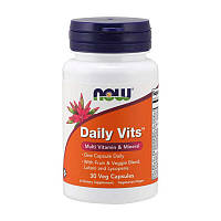 Комплекс витаминов и минералов NOW Daily Vits 30 veg caps