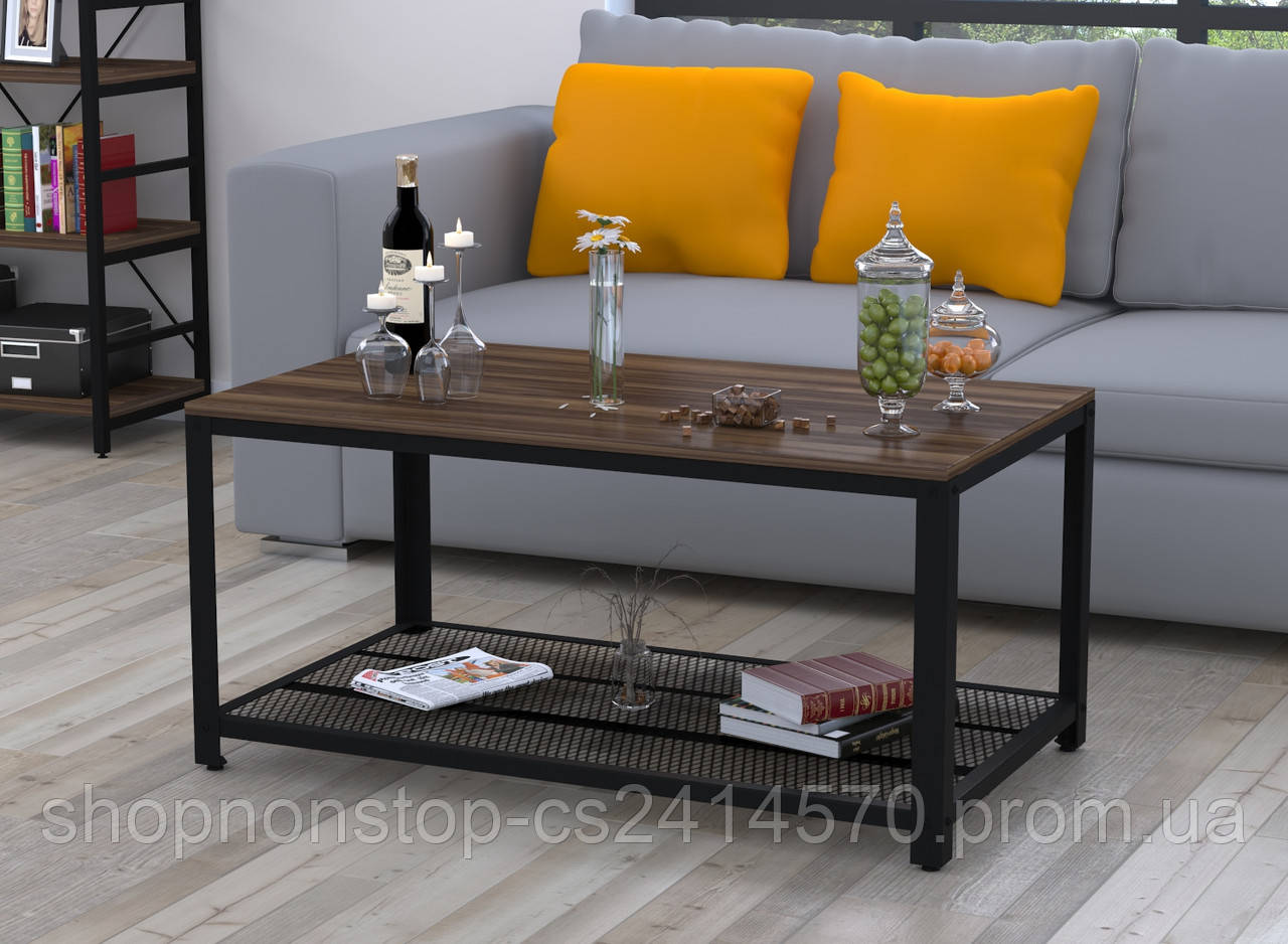 Журнальний стіл лофт V-105 Loft design Горіх Модена