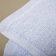 Рушник махровий для обличчя та рук, класичний білий, 50х90 см., фото 2