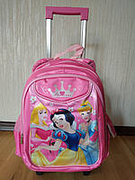 Рюкзак на колесах для детей школьного возраста со съемным троллем, размер 42х30х15
