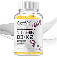 Витамин Д3 Ostrovit Vitamin D3+K2 softgels 90 caps