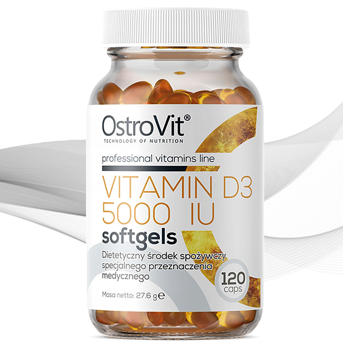 Вітамін Д Ostrovit Vitamin D3 5000 softgel 120