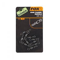 Быстросъемные карабины Fox Edges kwik change swivels size 10 x 10