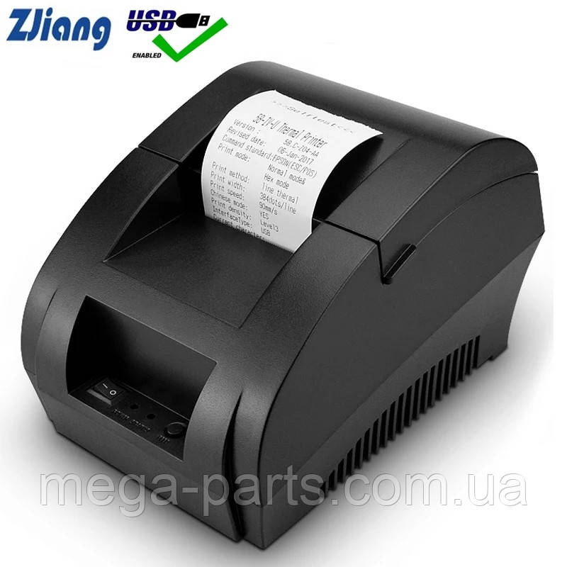 Термопринтер POS чековий принтер XP-58IIH 58 мм USB. Pos принтер для Windows