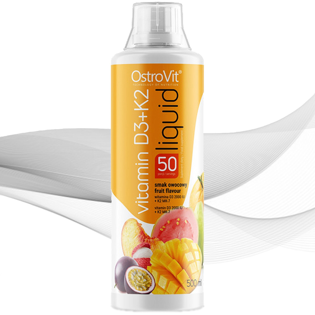 Вітамін Д Ostrovit Vitamin D3+K2 Liquid 500 ml