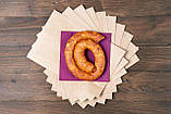 Пакет для булочок, пончиків, хачапурі, випічки 180*50*340 мм Крафт пакет паперовий фасувальний середній, фото 6