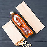 Крафт пакет під пляшку 100*40*320 мм Паперовий пакет саше високий фасувальний, фото 4