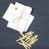 Паперові пакети для картоплі фрі 100*60*170 мм білий крафт пакет для фаст фуд, фото 6