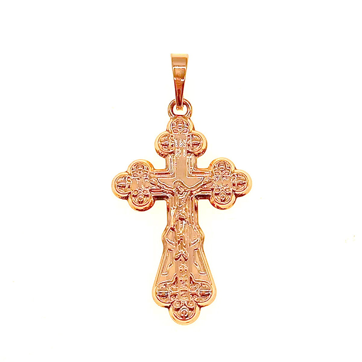 Хрестик Xuping з медичного золота, позолота 18K, 42417 (1)