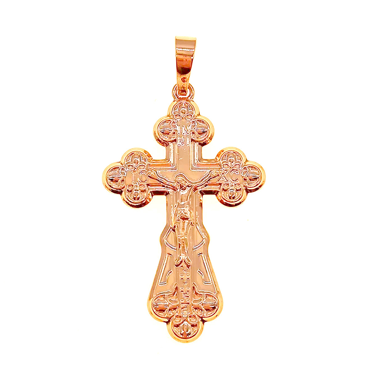 Хрестик Xuping з медичного золота, позолота 18K, 42423 (1)