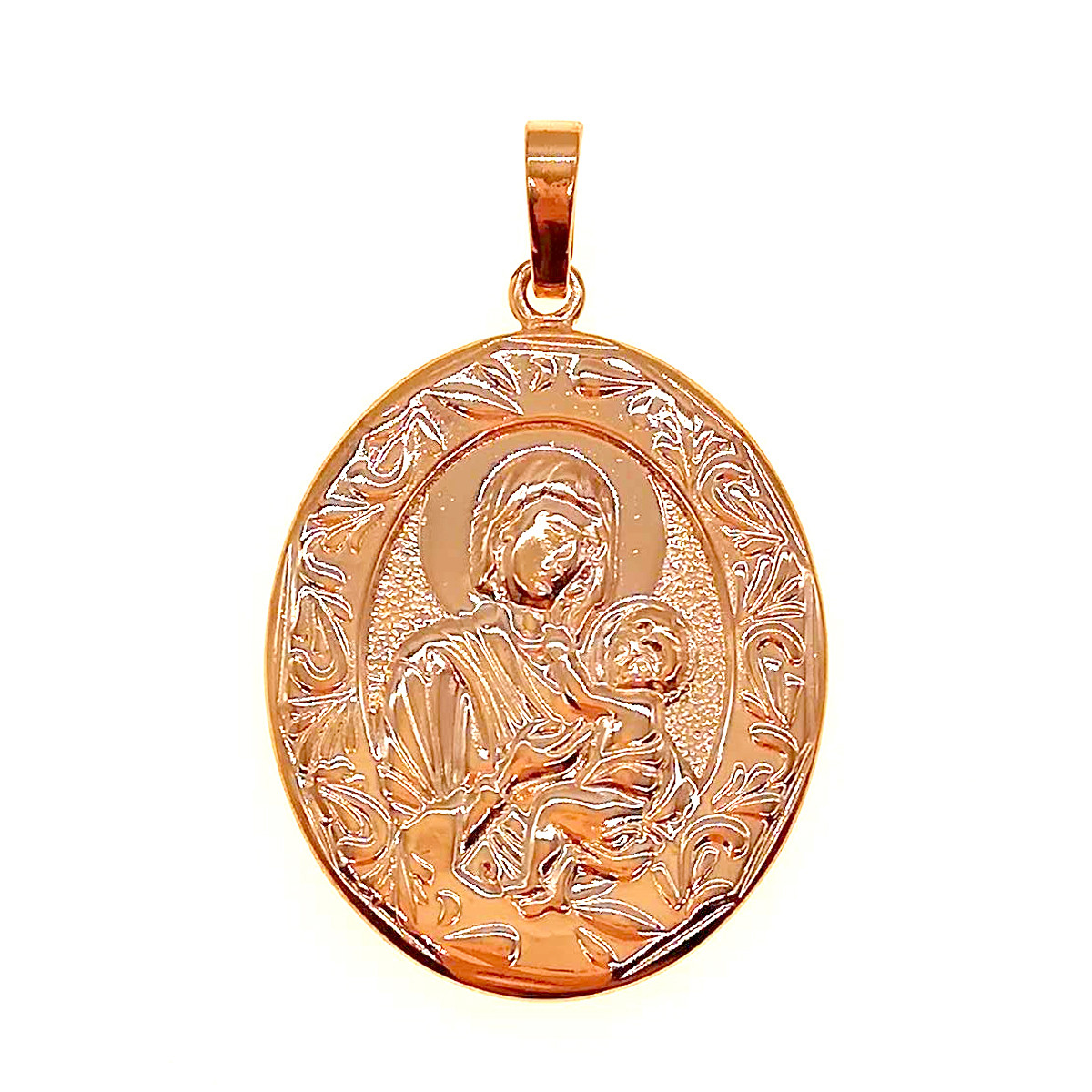 Иконка Xuping "Божия Матерь" из медицинского золота, позолота 18K, 42448 (1)