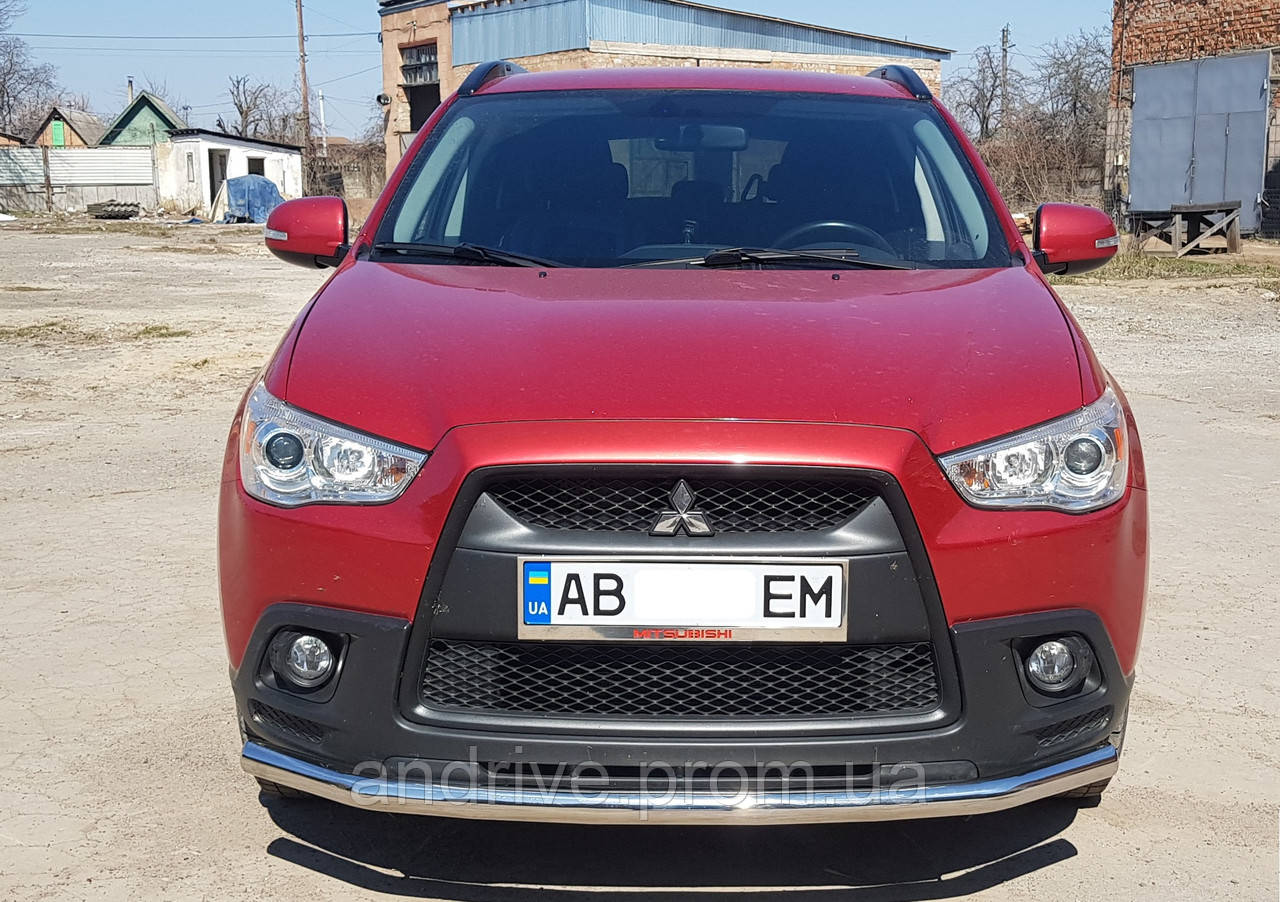 Захист переднього бампера (ос одинарний) Mitsubishi ASX 2010+