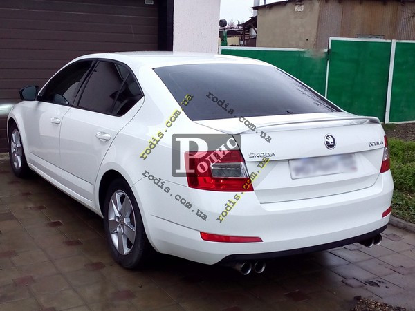 Спойлер Skoda Octavia A7 2013-RS (склопластик) "Orticar" — Спойлер на багажник Шкода Октавія А7