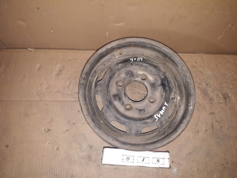 No18 Б/в диск R13 4x114.3 ET40 для Nissan Sunny 1987-1990, фото 1