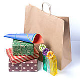 Пакети паперові для магазина одягу 440*160*480 мм Крафт пакет великий з ручками, фото 2