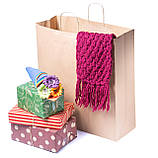 Пакети паперові для магазина одягу 440*160*480 мм Крафт пакет великий з ручками, фото 4