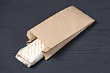 Паперові пакети для сухофруктів, спецій, приправ, горіхів 100*70*230 мм пакет саше бурий, фото 5