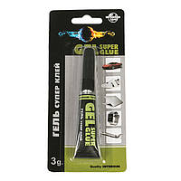 Клей на блистере 3 гр. "ГЕЛЬ супер клей" "InterHim"