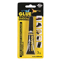 Клей на блистере 3 гр. "Секундный универс." "InterHim"