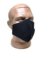 Маска для обличчя багаторазова захисна чорна