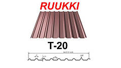 Профіль "Ruukki T-20-30W-1090 — 0,5 мм", CROWN BT • RUUKKI 40 RR 32 •