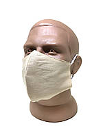 Маска для обличчя багаторазова захисна бежева