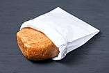 Паперові упаковочні пакети для хліба 220*80*380 мм крафт пакет саше білий, фото 4