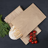 Паперовий пакет під хліб і випічку 220*80*380 мм паперові і крафт пакети, фото 4