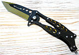 Ніж складаний трансформер Columbia Т-2016, танто, чорний/золото, фото 8