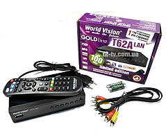 Цифровий ефірний DVB-T2 ресівер World Vision T62A LAN (T2/С, Free IPTV, MEGOGO, OLL TV, YouTube...)