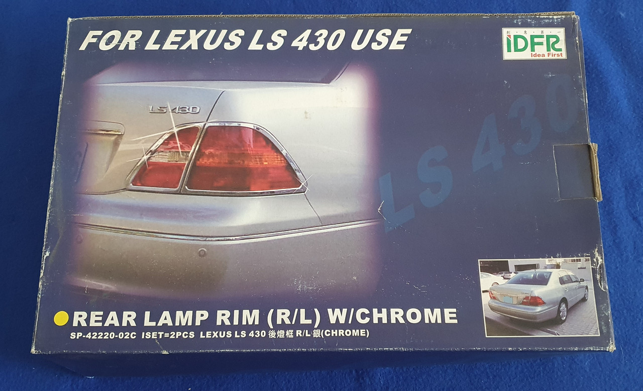 Хромовані накладки на задні ліхтарі LEXUS LS 430