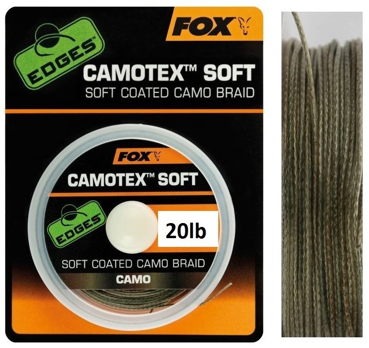 Поводочний матеріал Fox Camotex Soft - 20lb (CAC735)