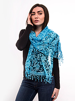 Праздничный шарф Fashion Вивея 170*60 см голубой