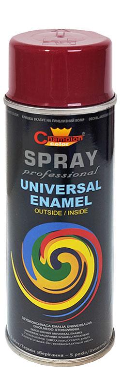 Фарба алкідна в аерозолі RAL 3004 WISNIOWY Вишневий 400 мл Champion, фото 1