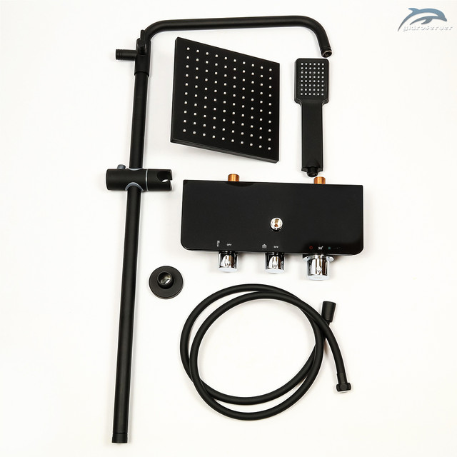 Термостатична душова система WEMI SBT-01 обладнана двома діючими пристроями для комфортного прийому душових процедур.