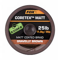М'який поводочний матеріал Fox Matt Coretex Gravelly Brown 25lb